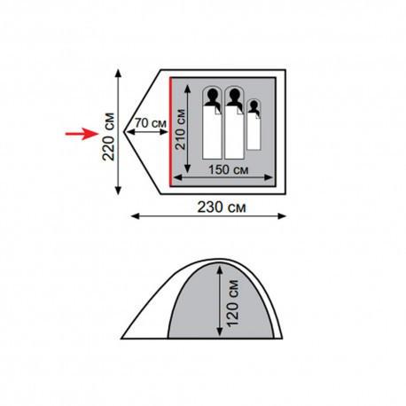 Палатка Totem Tepee 2 (UTTT-020) - фото 2