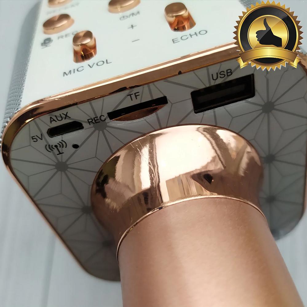 Мікрофон-караоке Wster WS-1688 для дітей з USB Bluetooth з колонкою Rose (120.158.2) - фото 3 Мікрофон-караоке Wster WS-1688 для дітей з USB Bluetooth з колонкою Rose (120.158.2) - фото 3