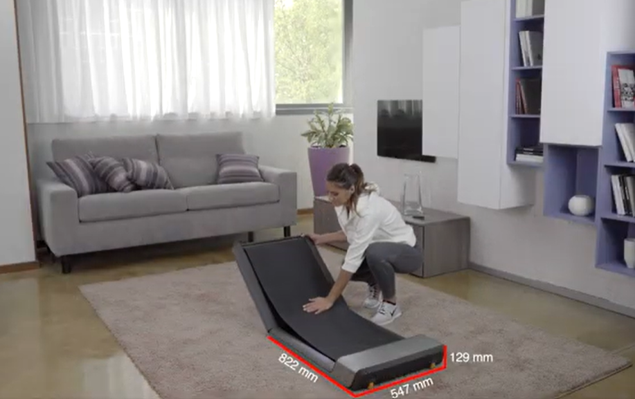 Беговая дорожка Toorx WalkingPad with Mirage Display Mineral Grey - фото 3