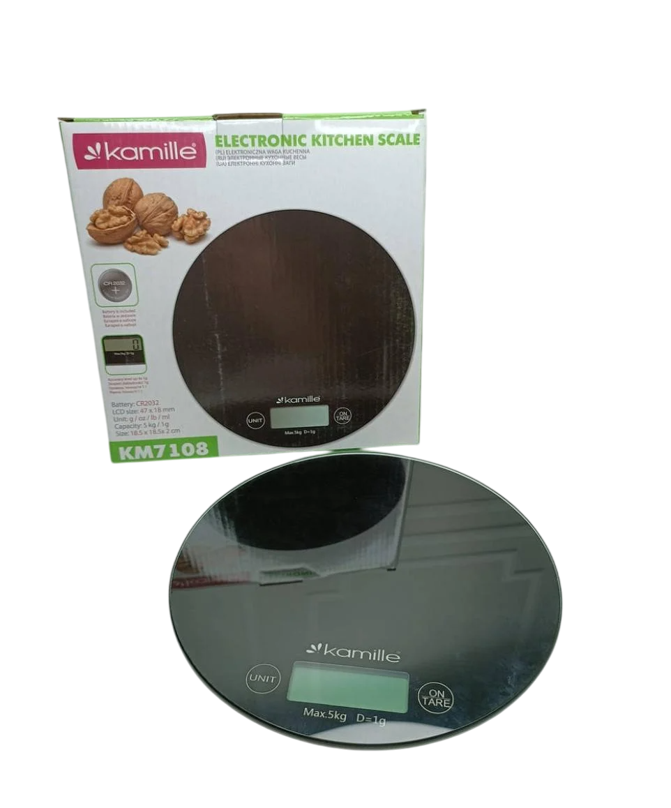 Весы кухонные Kamille KM-7108 до 5 кг Черный