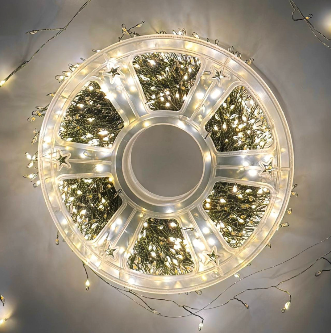 Гірлянда світлодіодна Роса 900LED 8 режимів з пультом 30 м Теплий білий (29919109)