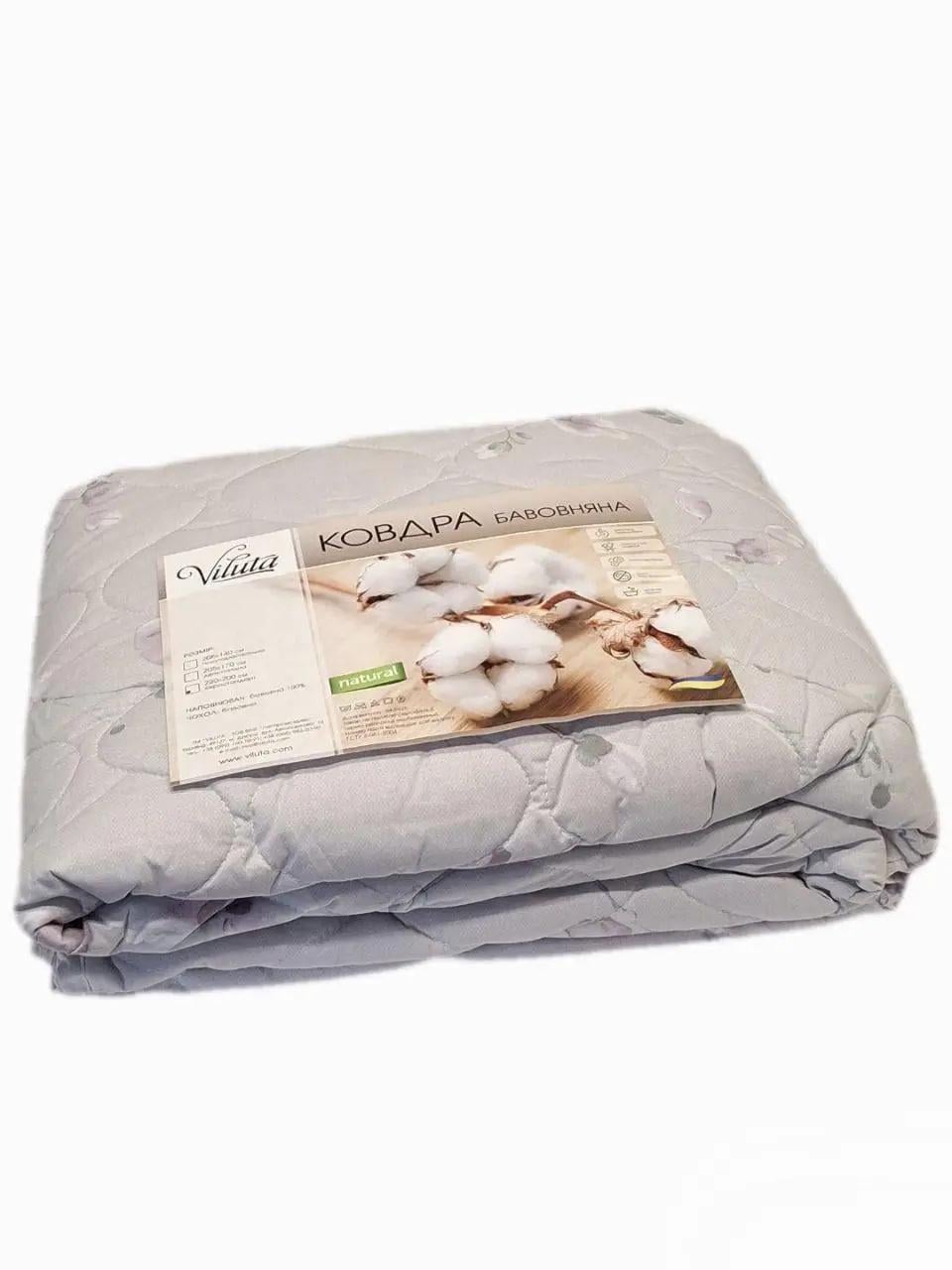 Ковдра стьобана Viluta Орхідеї бавовняна двоспальна 170x205 см (2265) Ковдра стьобана Viluta Орхідеї бавовняна двоспальна 170x205 см (2265)