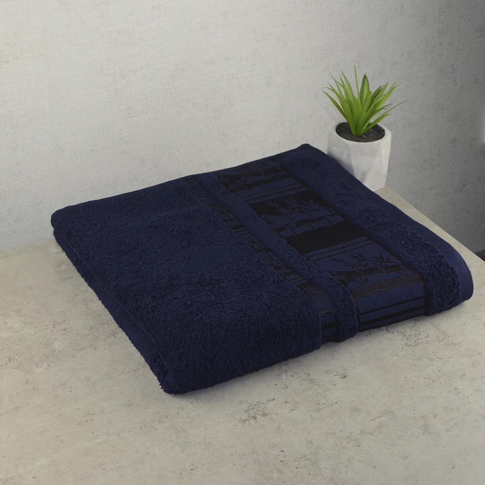Полотенце мужское банное GM Textile BambooN 70х140 см Темно-синий
