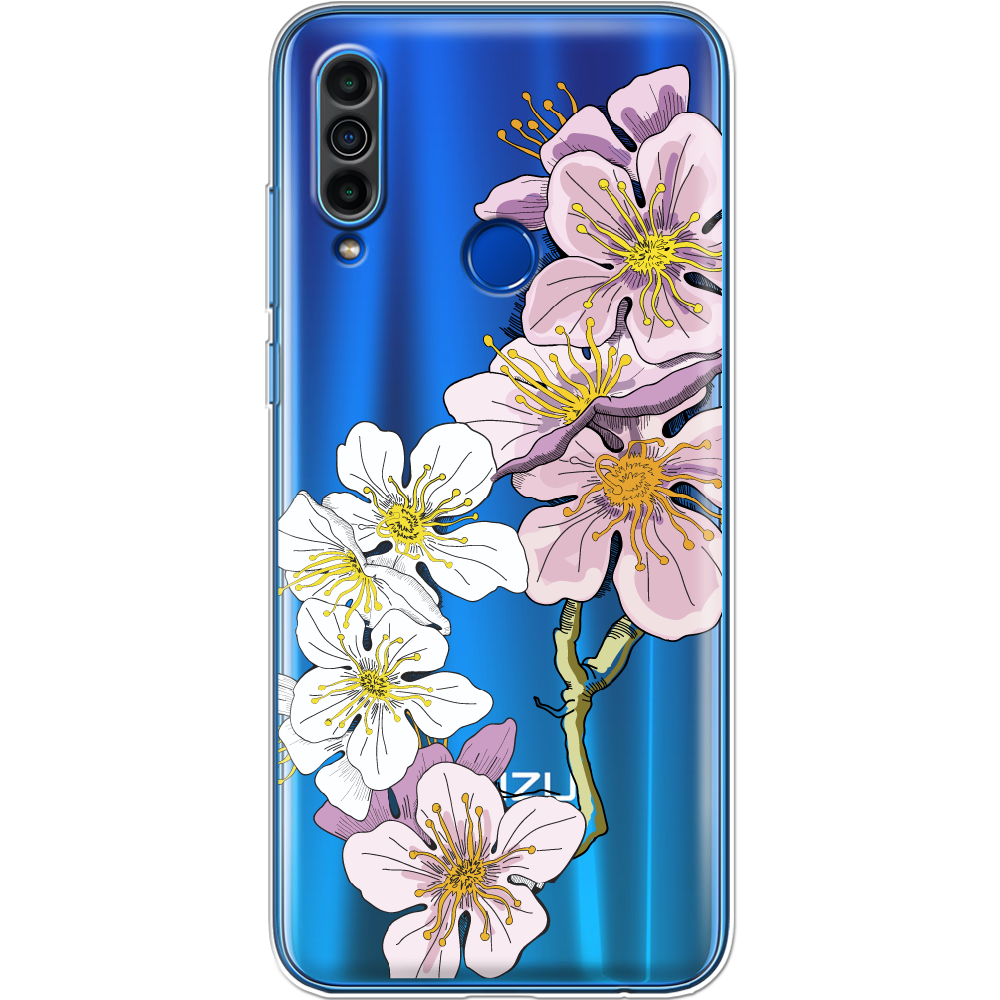 Чехол BoxFace Meizu M10 Cherry Blossom Прозрачный силикон (40851-cc4-41950)