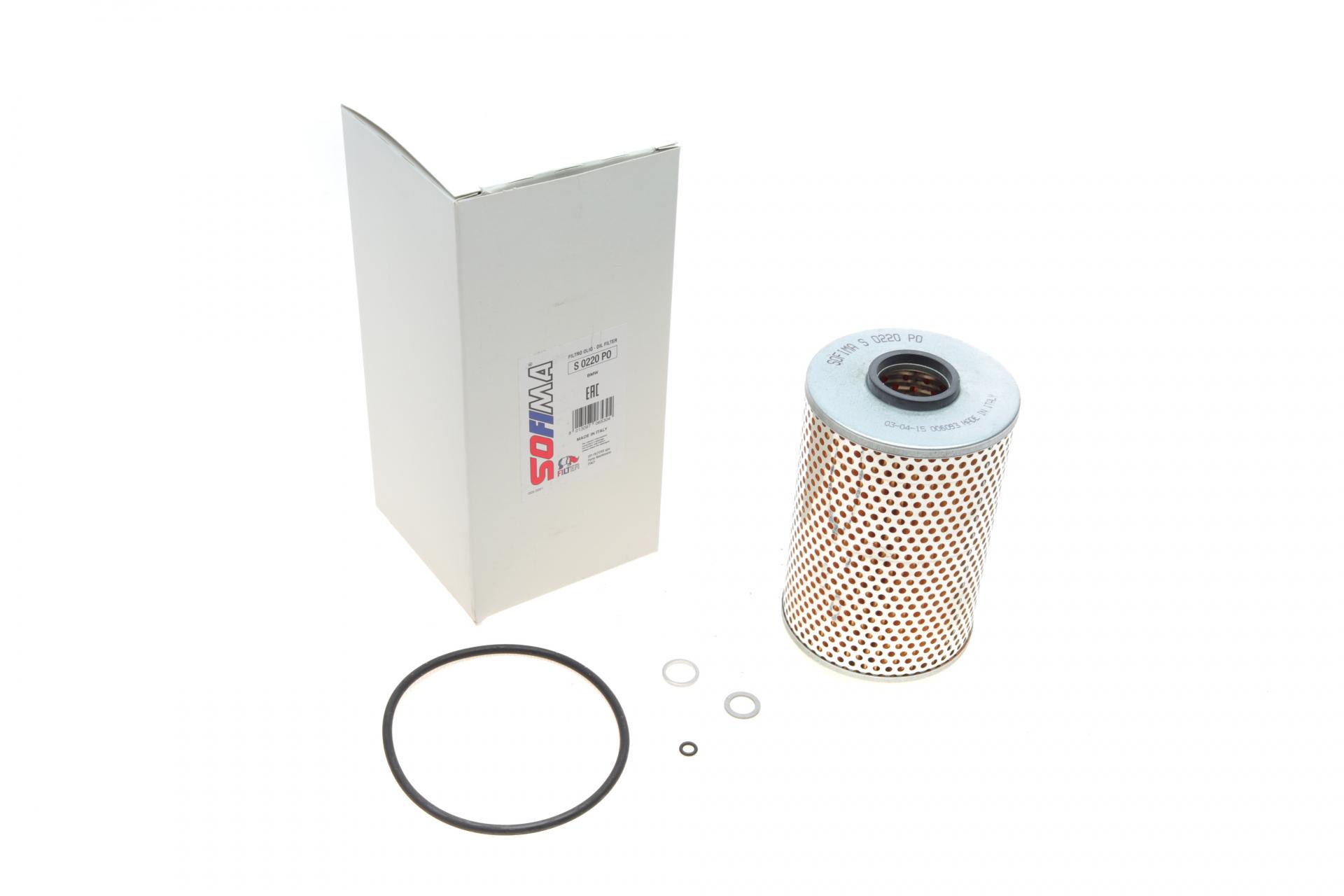 Фільтр масляний SOFIMA для BMW 5 E12/E28/E34 2,5-3,5i -95- (S 0220 PO)