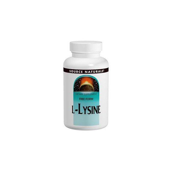 Амінокислота Лізін Source Naturals L-Lysine 500 мг 250 Tabs