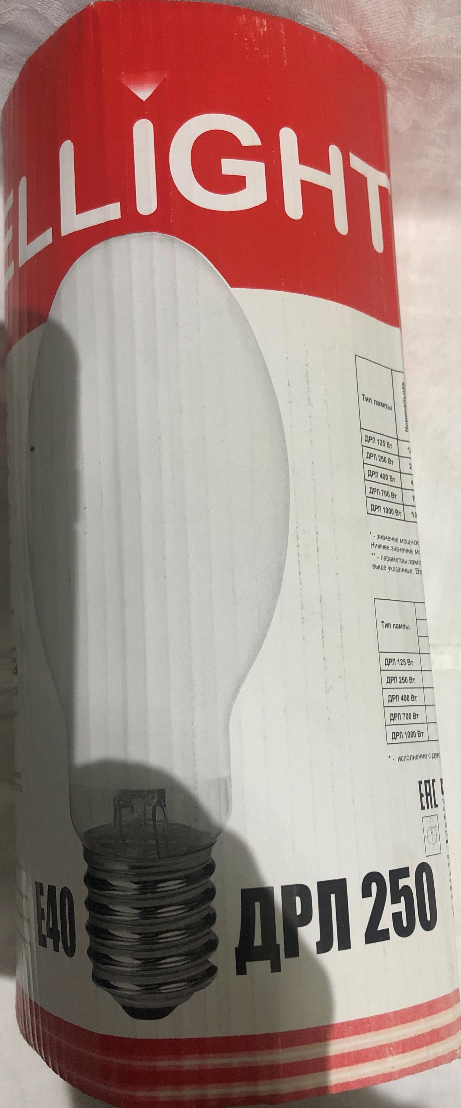 Лампа газоразрядная ртутная Bellight ДРЛ 250 Вт E40 - фото 2 Лампа газоразрядная ртутная Bellight ДРЛ 250 Вт E40 - фото 2