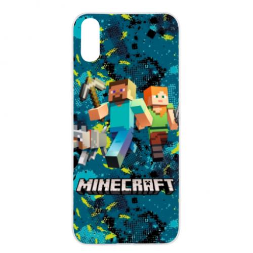 Чохол для Xiaomi Redmi 9a Minecraft Steve Alex And Dog - фото 1