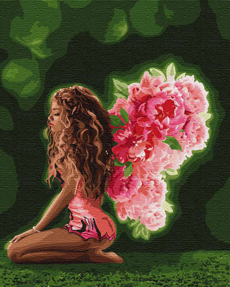 Картина по номерам Идейка "Цветочные крылья" 40х50 см (KH4754)