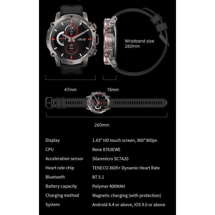 Смарт-часы UWatch Forest Pro Black (1497) - фото 16