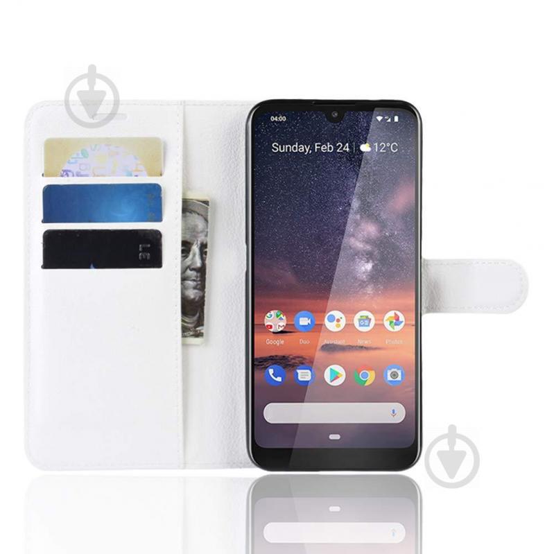 Чохол-книжка Litchie Wallet для Nokia 3.2 White (hub_Uiao54646) - фото 5