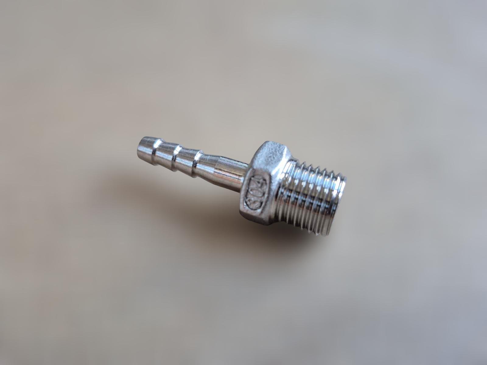 Штуцер шланговий різьбовий DN8 AISI304 BSPP Class-150 ялинка/шестигранник н/ж сталь 6 мм 1/4" (29203321) - фото 10 Штуцер шланговий різьбовий DN8 AISI304 BSPP Class-150 ялинка/шестигранник н/ж сталь 6 мм 1/4" (29203321) - фото 10