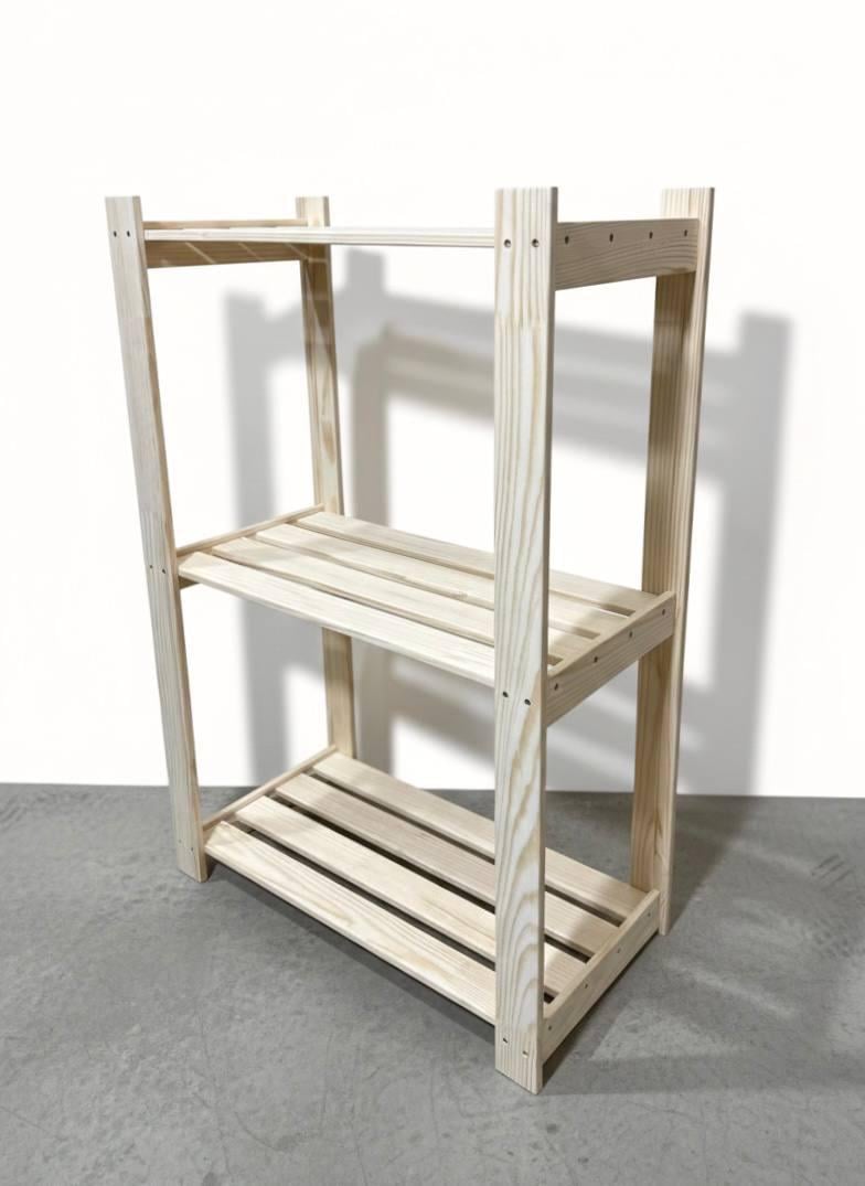 Стелаж дерев'яний Massiv Sando 3 полиці 900x400x300 мм (31237272)