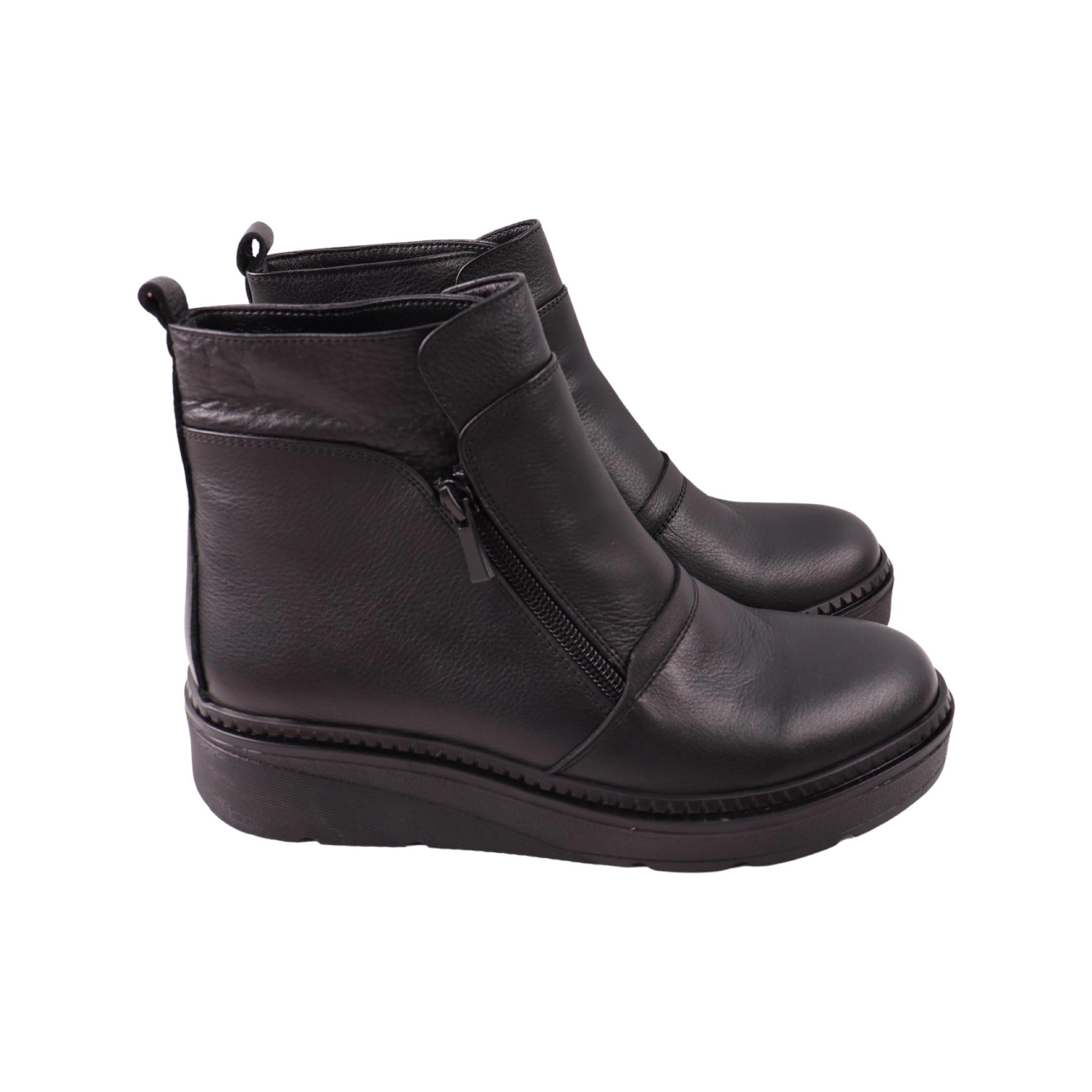 Ботинки женские Kesim натуральная кожа р. 37 Черный (206-23DHC)