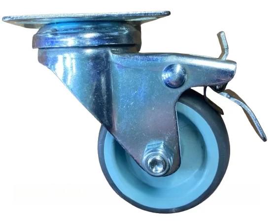 Колесо поворотное на площадке с тормозом 50 мм (1851285915) - фото 3