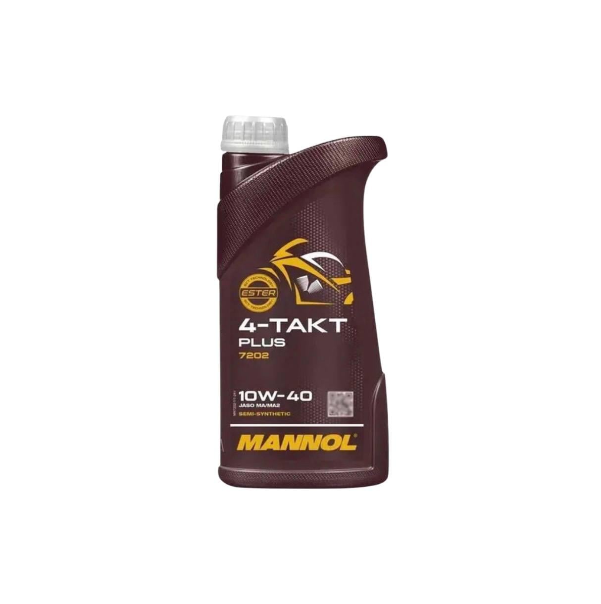 Моторне мастило для мотоциклів Mannol 4-Takt Plus 10W-40 напівсинтетичне 1 л