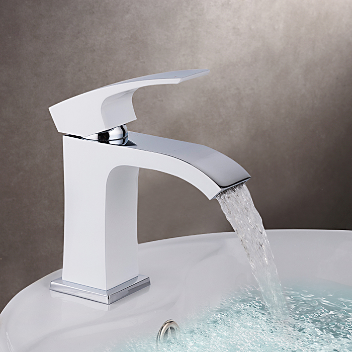 Смеситель для умывальника Gappo G1007-8 Белый/Хром (1033990) - фото 3