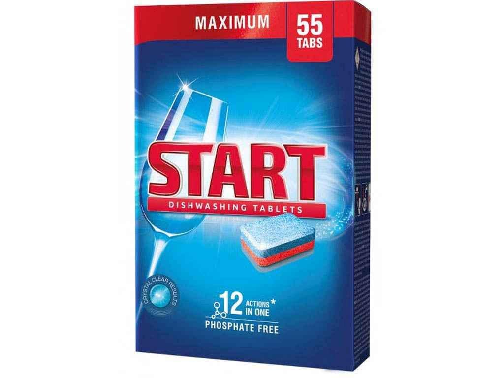 Таблетки для посудомийної машини START Maximum 55 шт. (804045)
