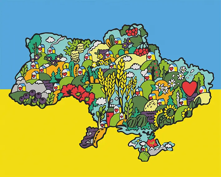 Картина по номерам ART CRAFT Цветущая Украина 40x50 см без коробки (ACR-10590-NN)