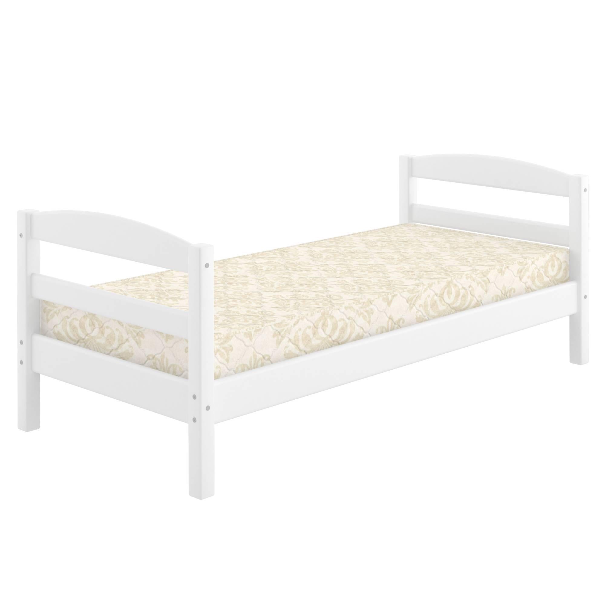 Кровать детская деревянная Mebigrand Чикаго Литл 90x200 см RAL9003 Белый (MBG-2604)