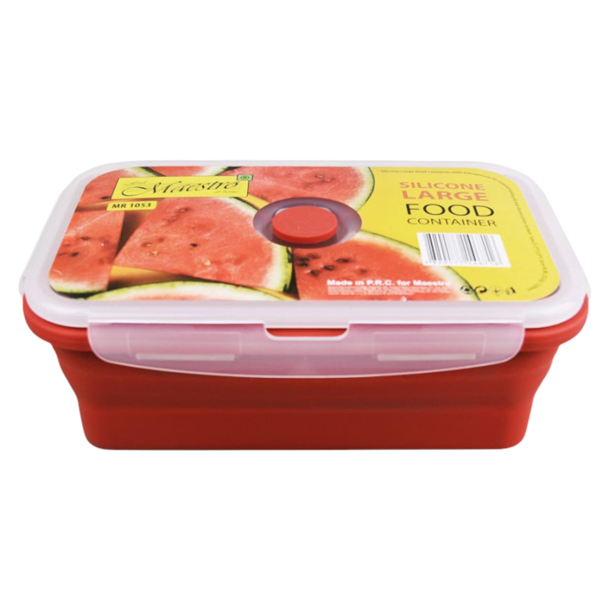 Ланчбокс складной Maestro MR-1053 силиконовый 1200 мл (L_ MR1053)