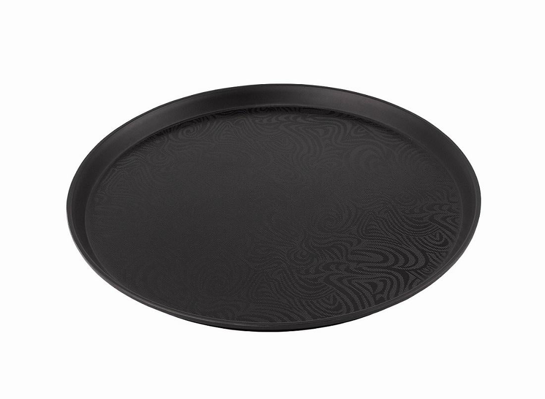 Піднос круглий One Chef з малюнком 35 см Чорний (201207) - фото 2