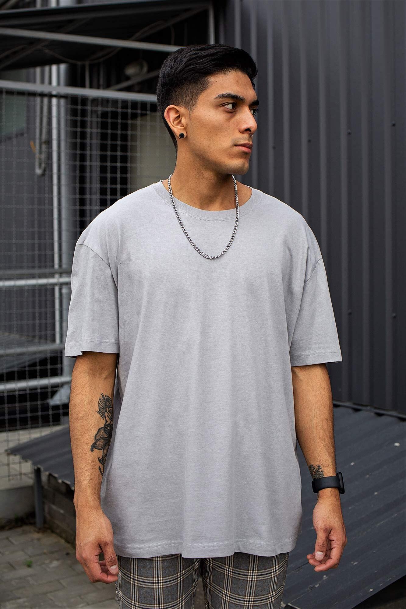 Футболка Without Great man оверсайз 2XL/3XL Light Gray (оверсайз 2XL8042928) Футболка Without Great man оверсайз 2XL/3XL Light Gray (оверсайз 2XL8042928)