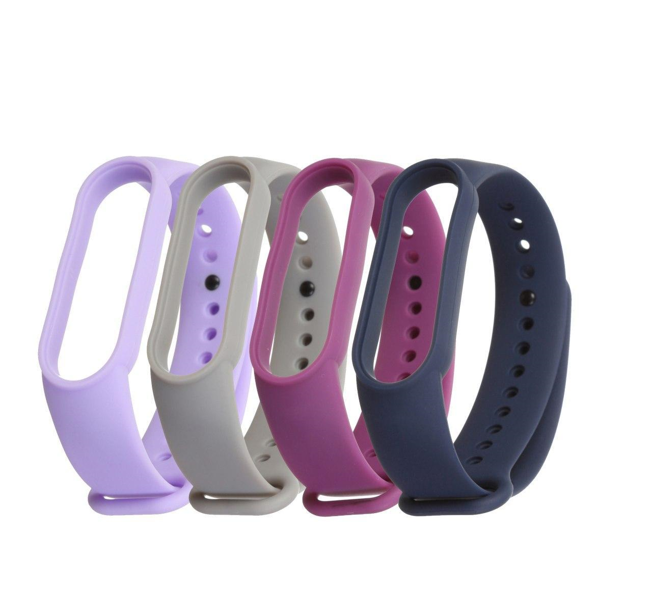 Комплект ремешков MRK для Xiaomi Mi Band 5/6 Grape Sparkle