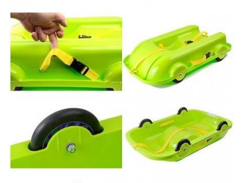 Санки универсальные Doloni с колесами 2в1 (06550/2) - фото 2 Санки универсальные Doloni с колесами 2в1 (06550/2) - фото 2