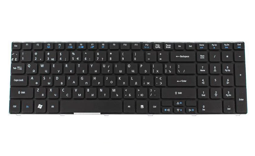 Клавиатура для ноутбука Acer TimeLine 5810T Черный (163409) Клавиатура для ноутбука Acer TimeLine 5810T Черный (163409)
