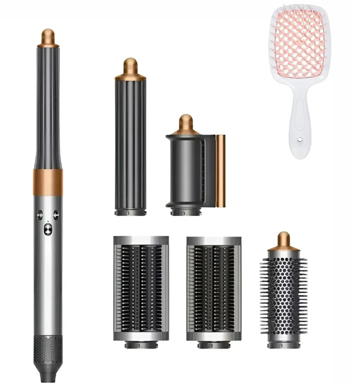Стайлер для волос DYS HS05 Airwrap Complete Long 6 насадок с расческой Nickel/Copper (2977233788)