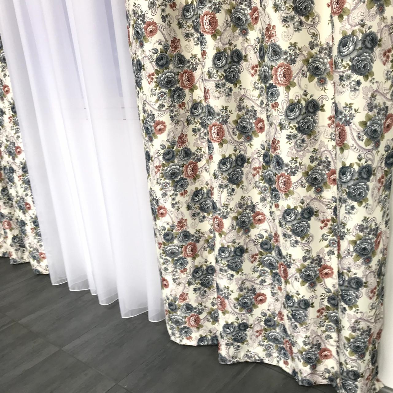 Готові штори ALBO з принтом Прованс 150x270 см 2 шт. Синій - фото 6 Готові штори ALBO з принтом Прованс 150x270 см 2 шт. Синій - фото 6