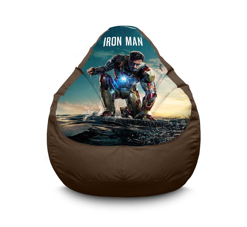 Кресло мешок iPuff Iron Man 3 Оксфорд XL 80x110 см Коричневый Кресло мешок iPuff Iron Man 3 Оксфорд XL 80x110 см Коричневый