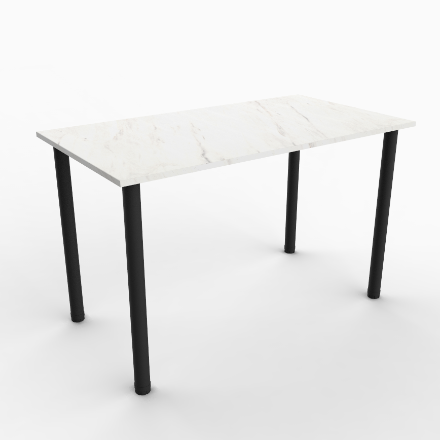 Обеденный стол LoftLab Usual 1200х650х740х18 мм Мрамор Леванто (10150)