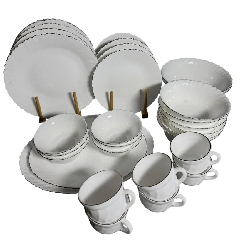 Столовый сервиз Royal Grace 16162-4 стеклокерамика 6 персон 34 предмета Белый