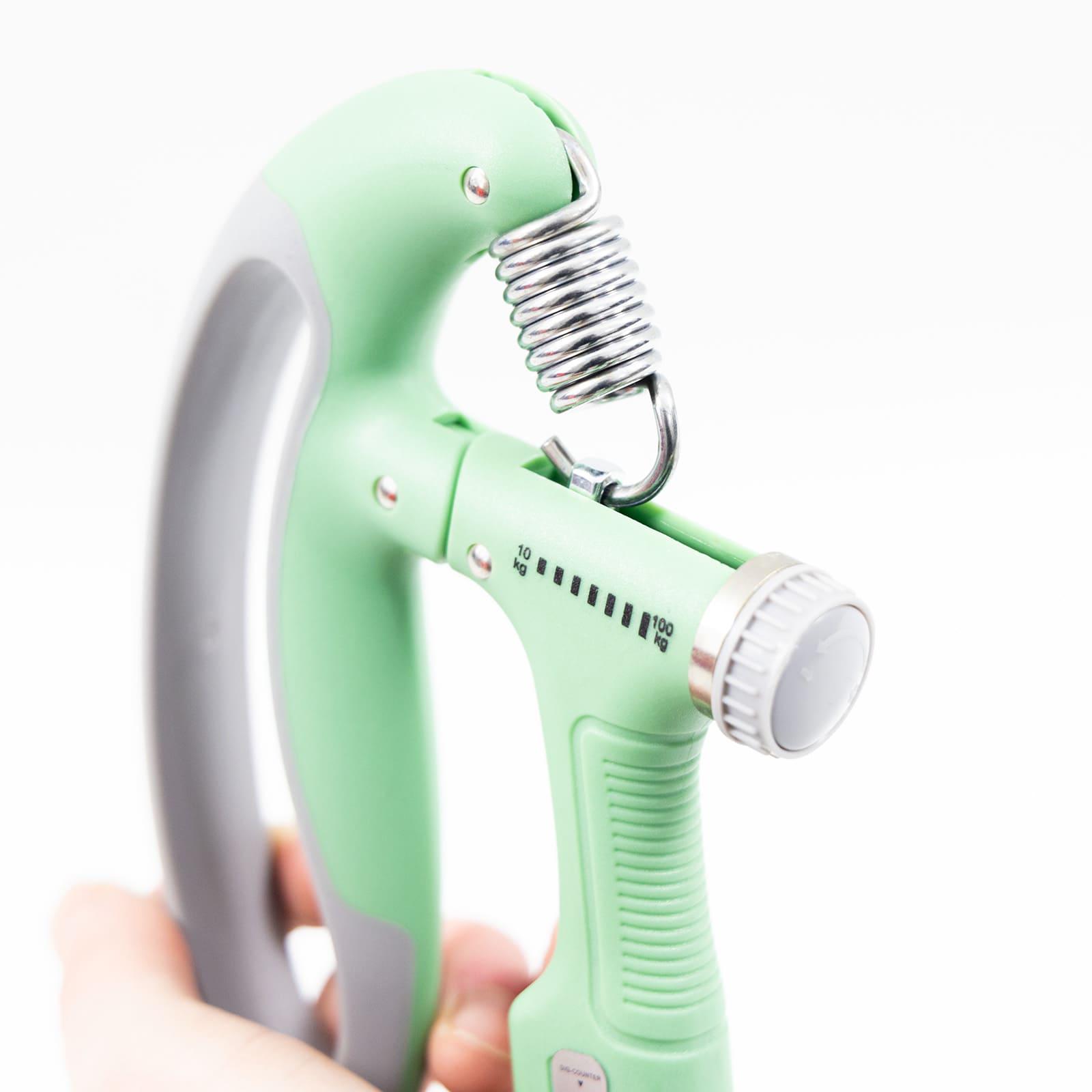 Еспандер кистьовий OSPORT пружинний з лічильником та з регульованим навантаженням 10-100 кг Зелений (MS 4218) - фото 3