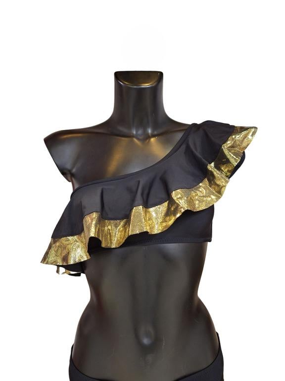 Верх купальника Mouille S Черный (T1705black_gold)
