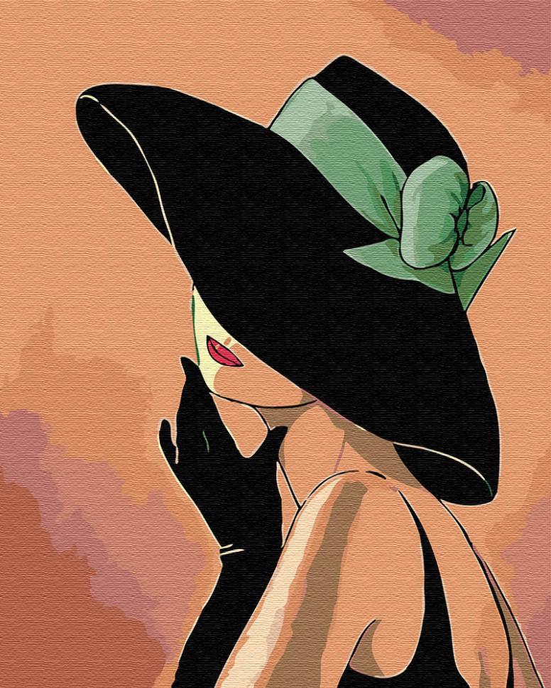 Картина за номерами Brushme "Дама в капелюсі" (GX30461)