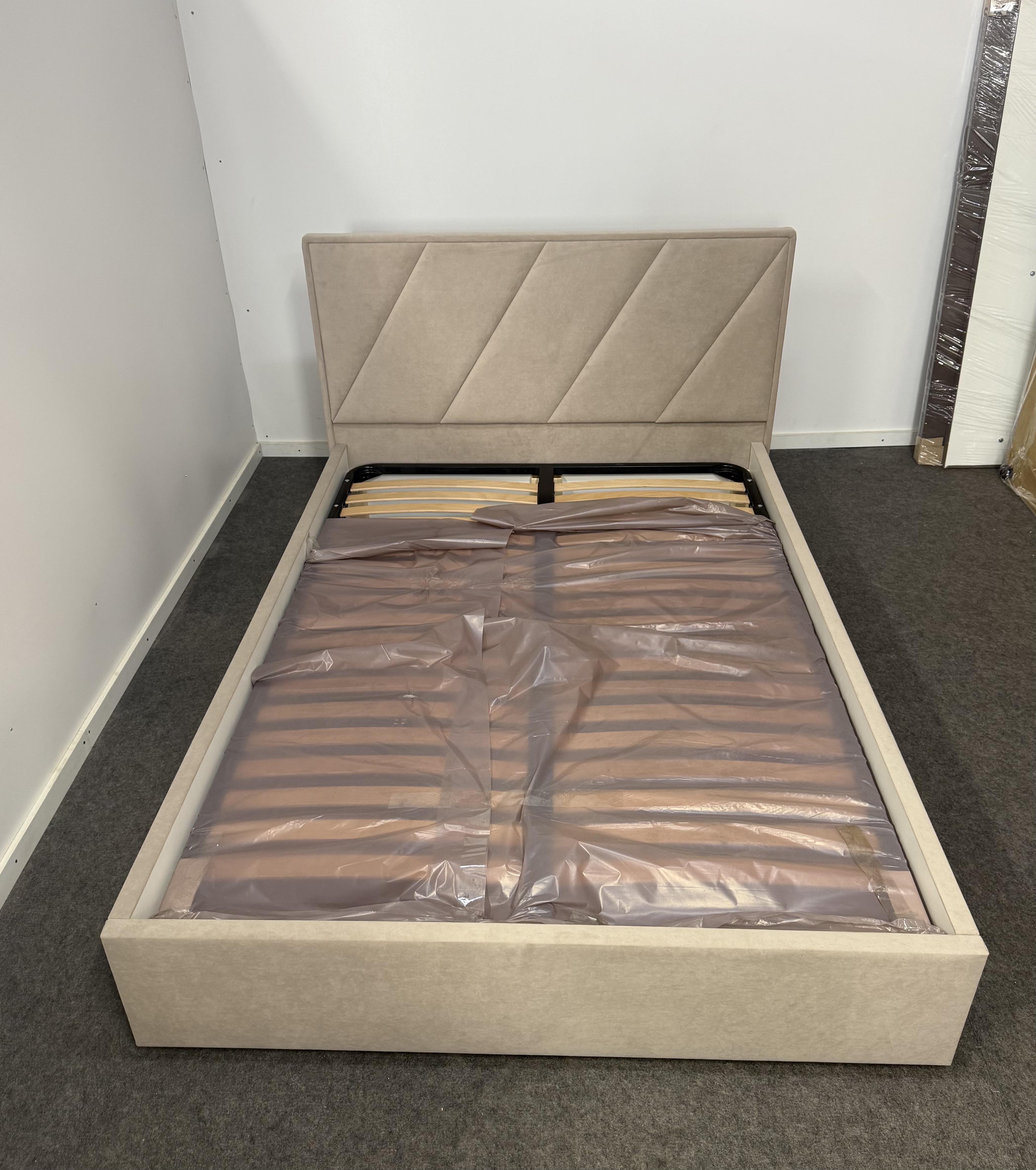 Кровать с подъемным механизмом ADS Mebli Сигма 120х200 см велюр Allure Бежевый (30746110) - фото 13 Кровать с подъемным механизмом ADS Mebli Сигма 120х200 см велюр Allure Бежевый (30746110) - фото 13