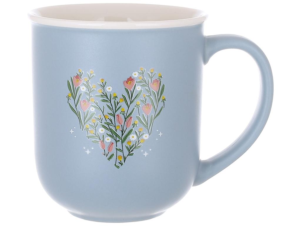 Чашка Heart 400 мл Голубой (BDI-994-004) Чашка Heart 400 мл Голубой (BDI-994-004)