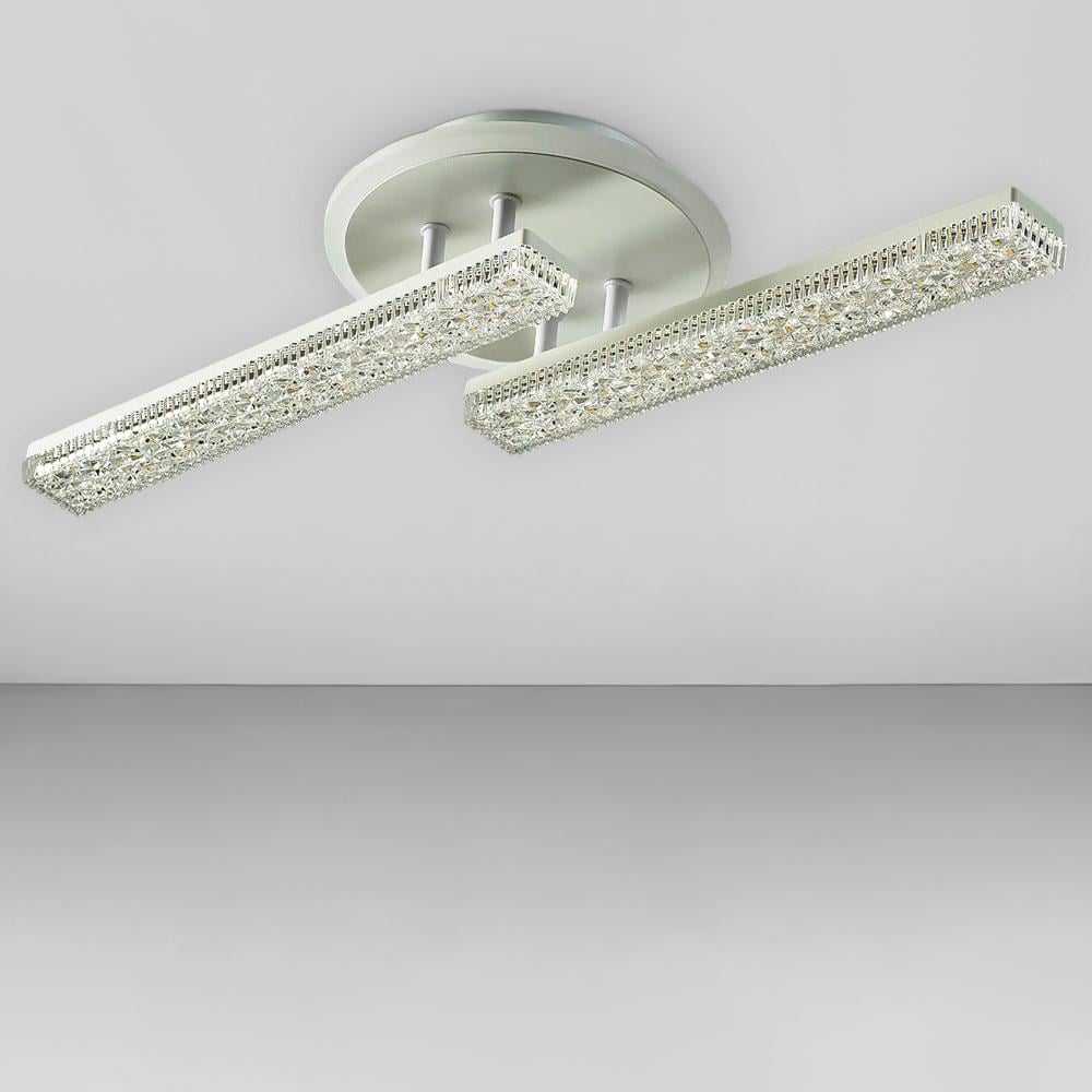 Люстра потолочная светодиодная Lighthouse SC-19661/2C WH PK/BU/PL 40W+10W Белый (131383)