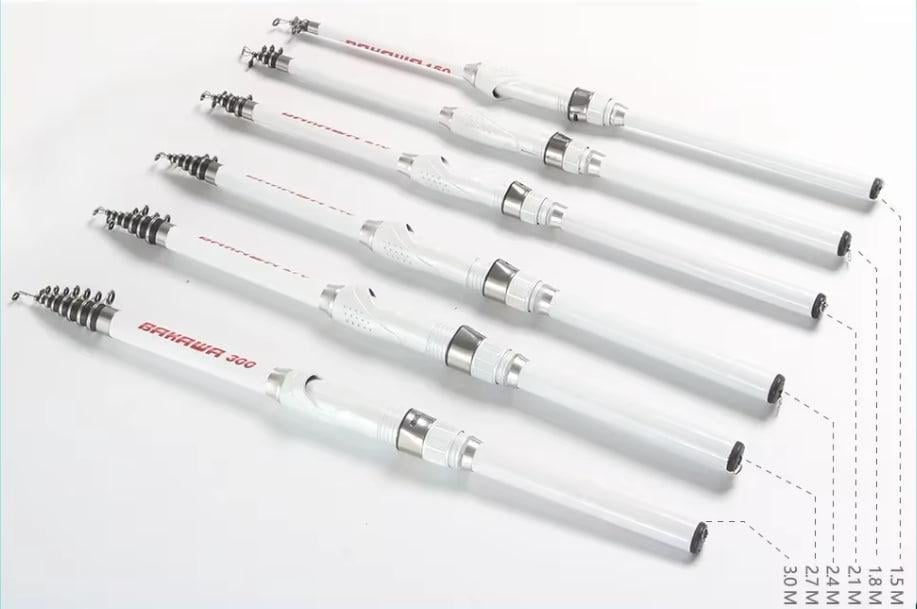 Спиннинговое удилище телескопическое из углеродного волокна 1,8 м - фото 2