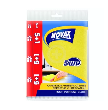 Серветки Novax універсальні 5+1 шт.