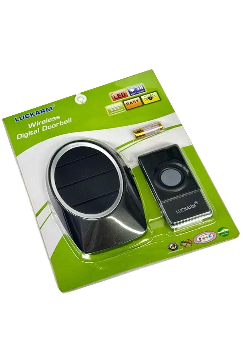 Дверной звонок Luckarm Idea беспроводной сигналы звуком и светом диапазон до 50 метров Черный (55487SP) - фото 2