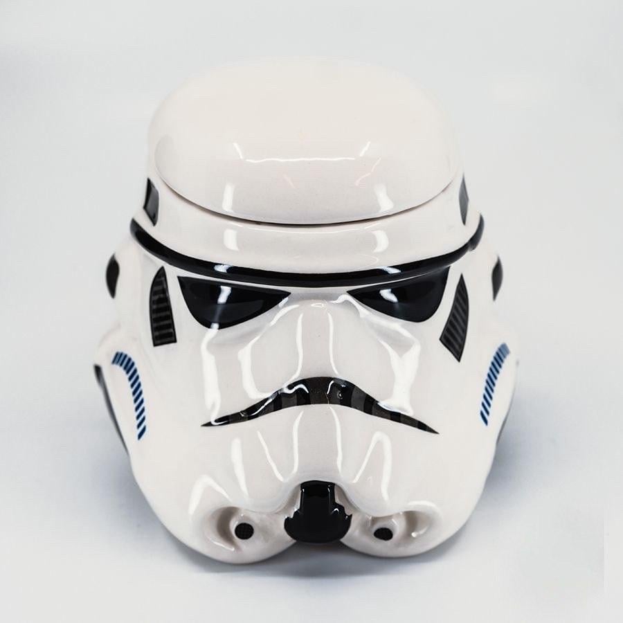 Чашка керамическая с крышкой Star Wars 3D Штурмовик 450 мл Белый
