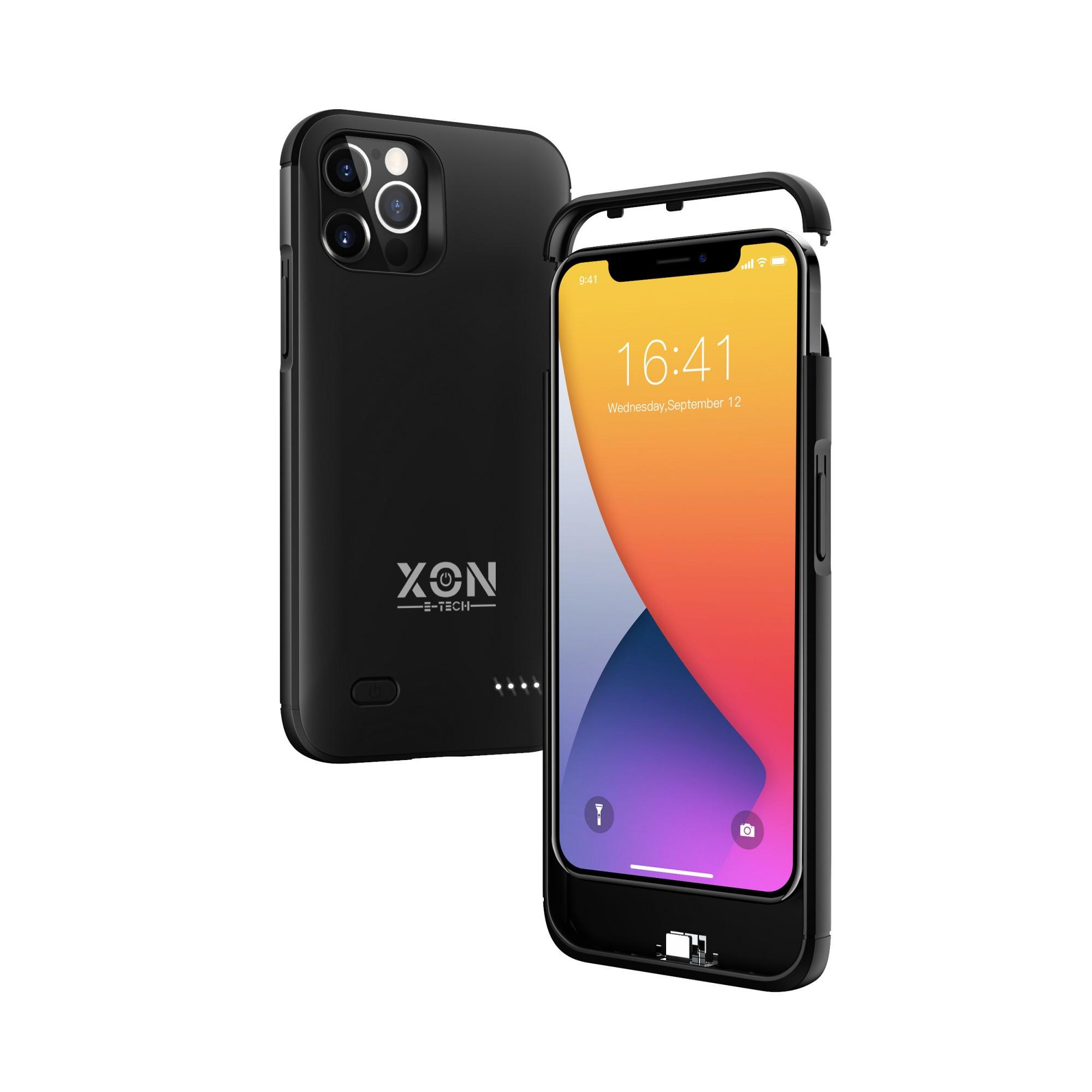 Чехол-аккумулятор XON PowerCase для iPhone 12/12 Pro 6200 mAh Black - фото 2