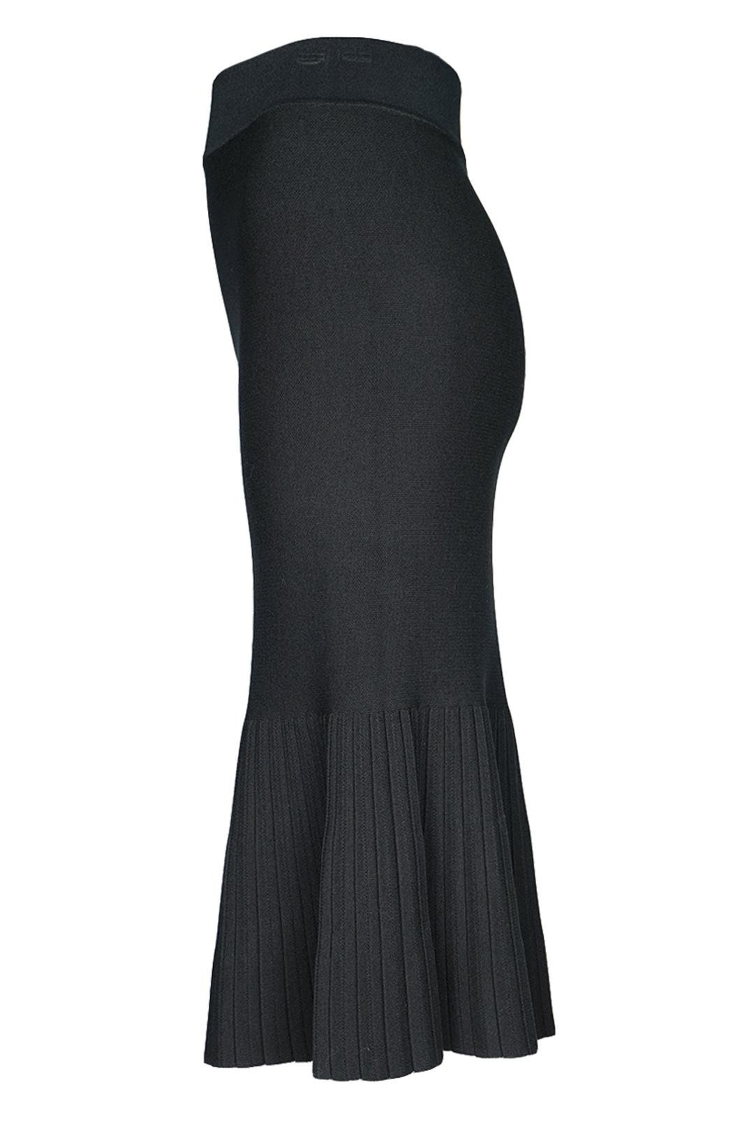 Юбка годе миди трикотажная Forza Viva MW-KS-1978V р. 44 Черный (17852334) - фото 8