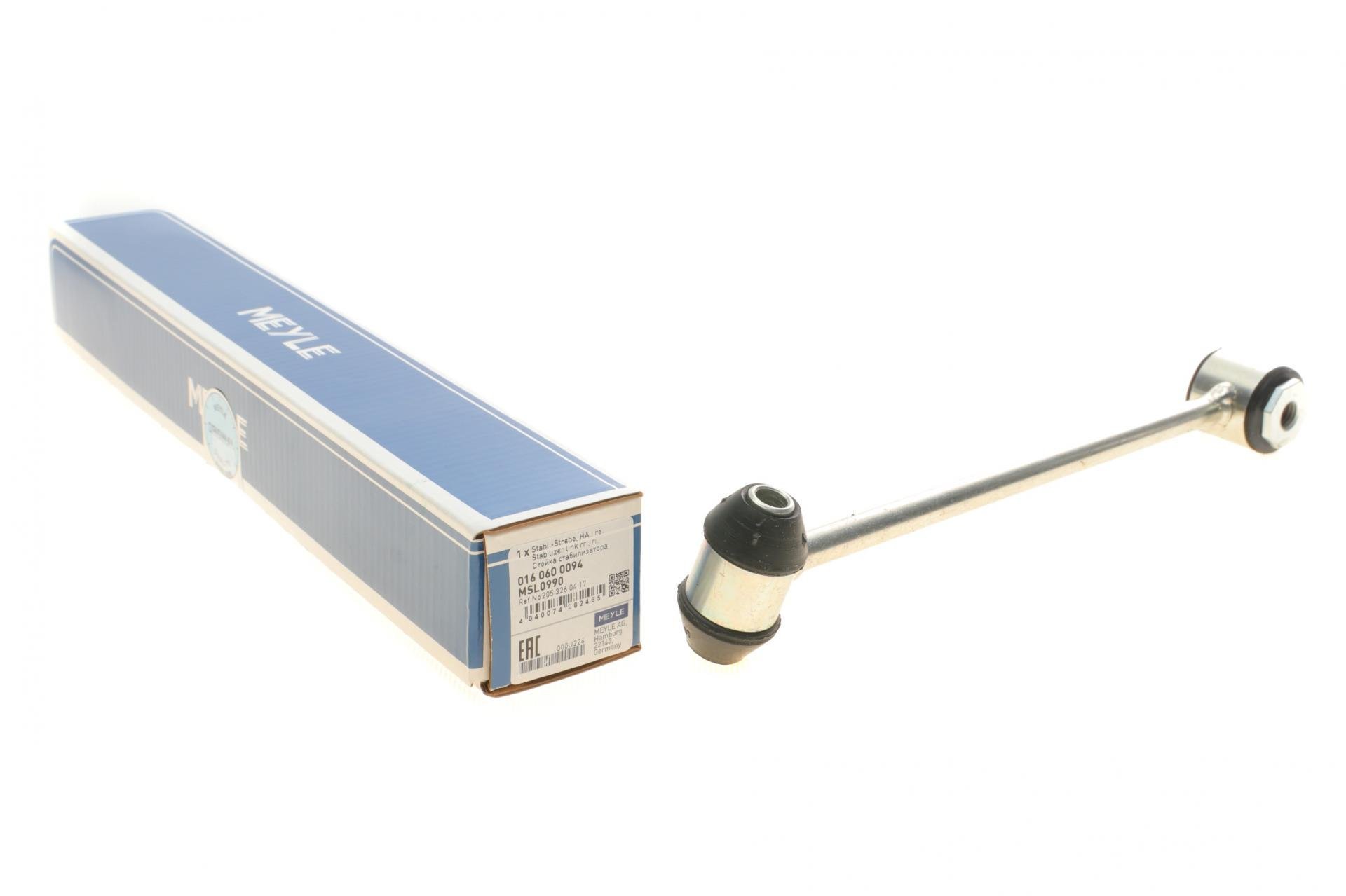 Тяга стабілізатора заднього R Mercedes C-class W205/E-class W213 13- L=233mm - 016 060 0094 MEYLE