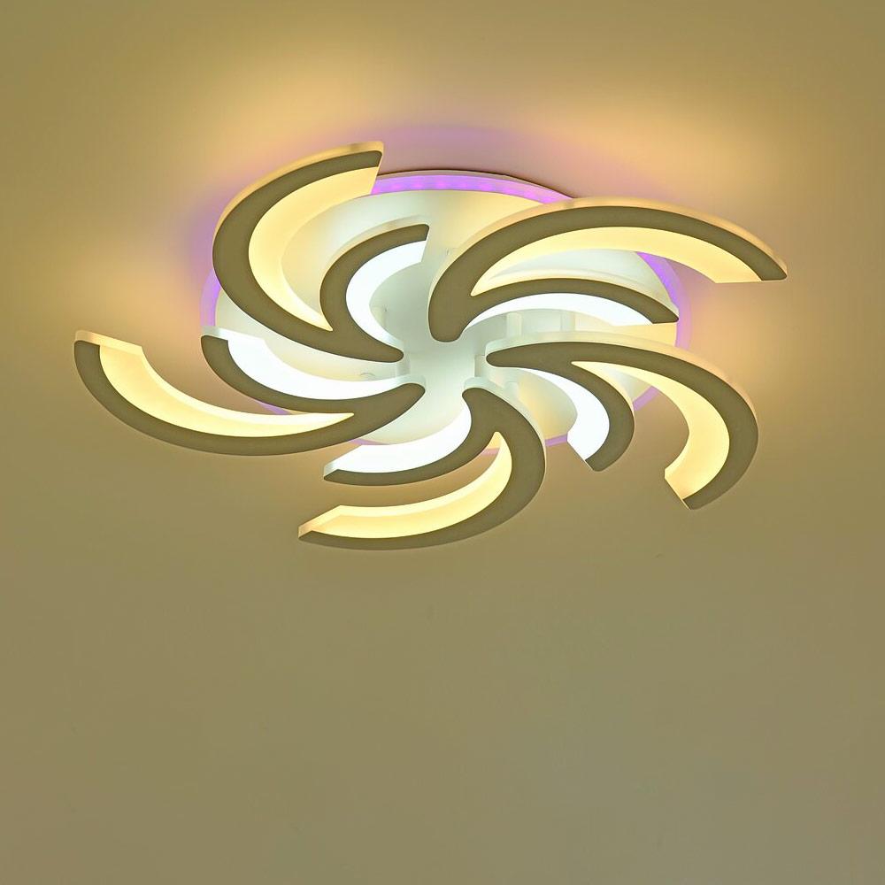 Люстра потолочная светодиодная Light House SRS-19566/5 с RGB подсветкой Белый Люстра потолочная светодиодная Light House SRS-19566/5 с RGB подсветкой Белый