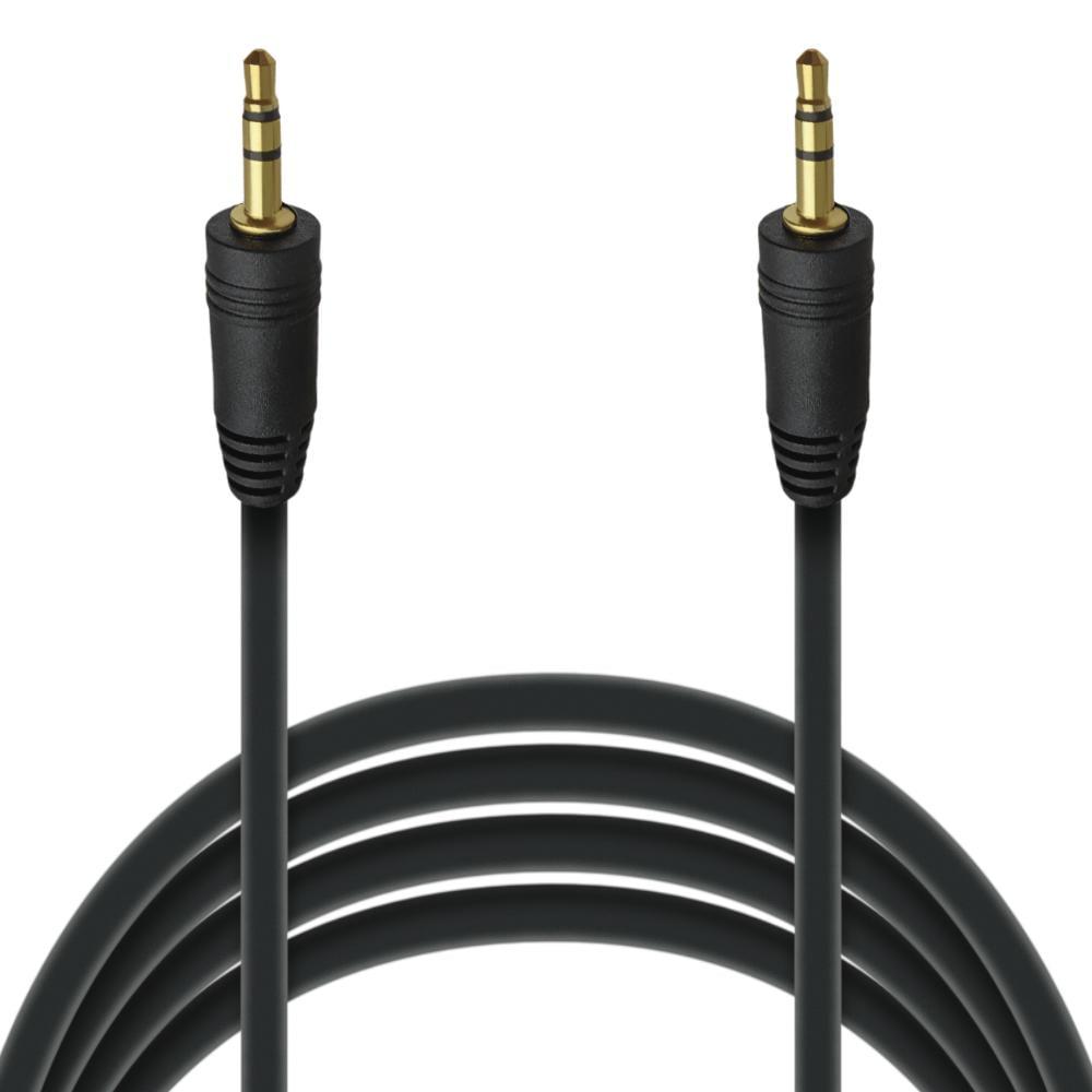 Кабель аудіо MediaLab OFC Aux 3,5 мм-3,5 мм 3 pin 1,5 м Black (24542)